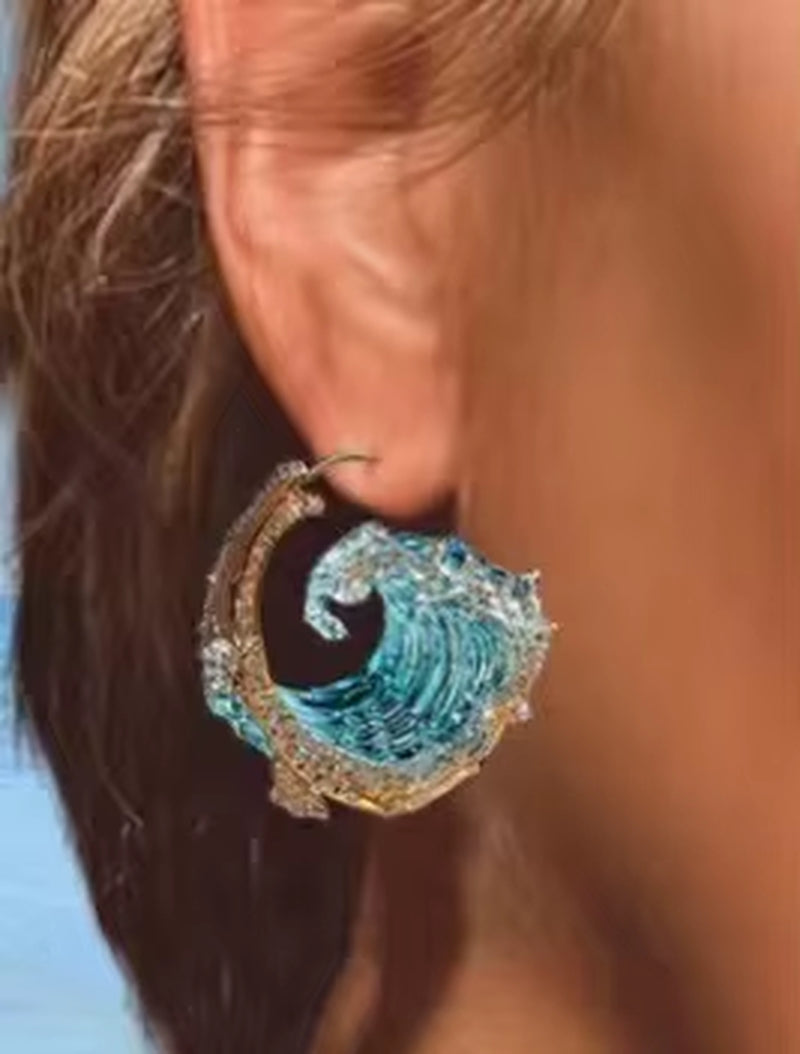 Roséluxe™ Zircon Drop Hook Earrings – Pure Elegance in Every Sparkle