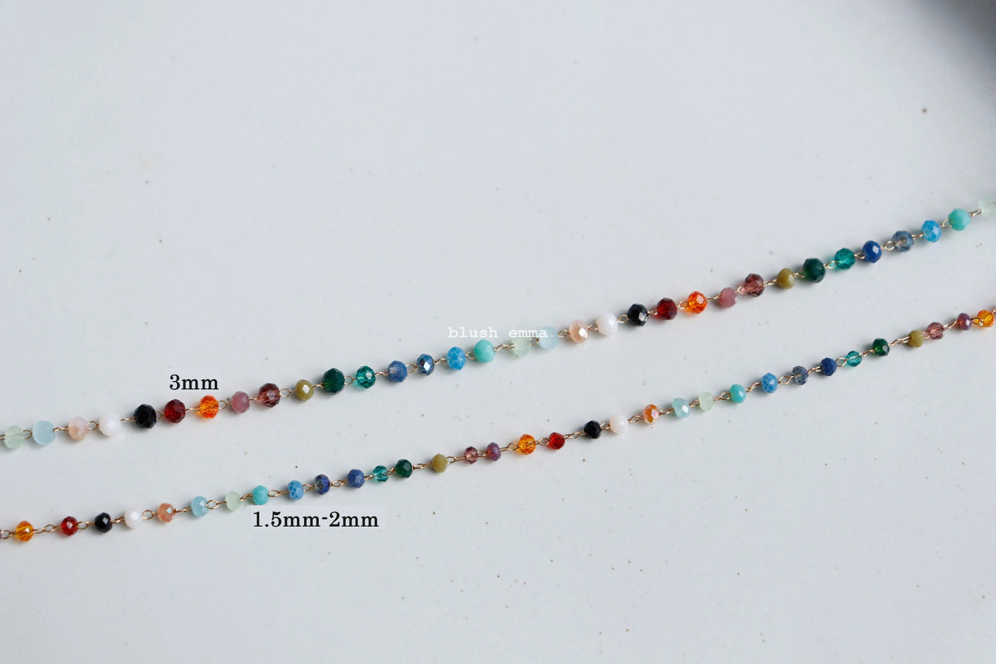 Rainbow Gemstone Beaded Necklace – a Dainty Touch of Color and Charm