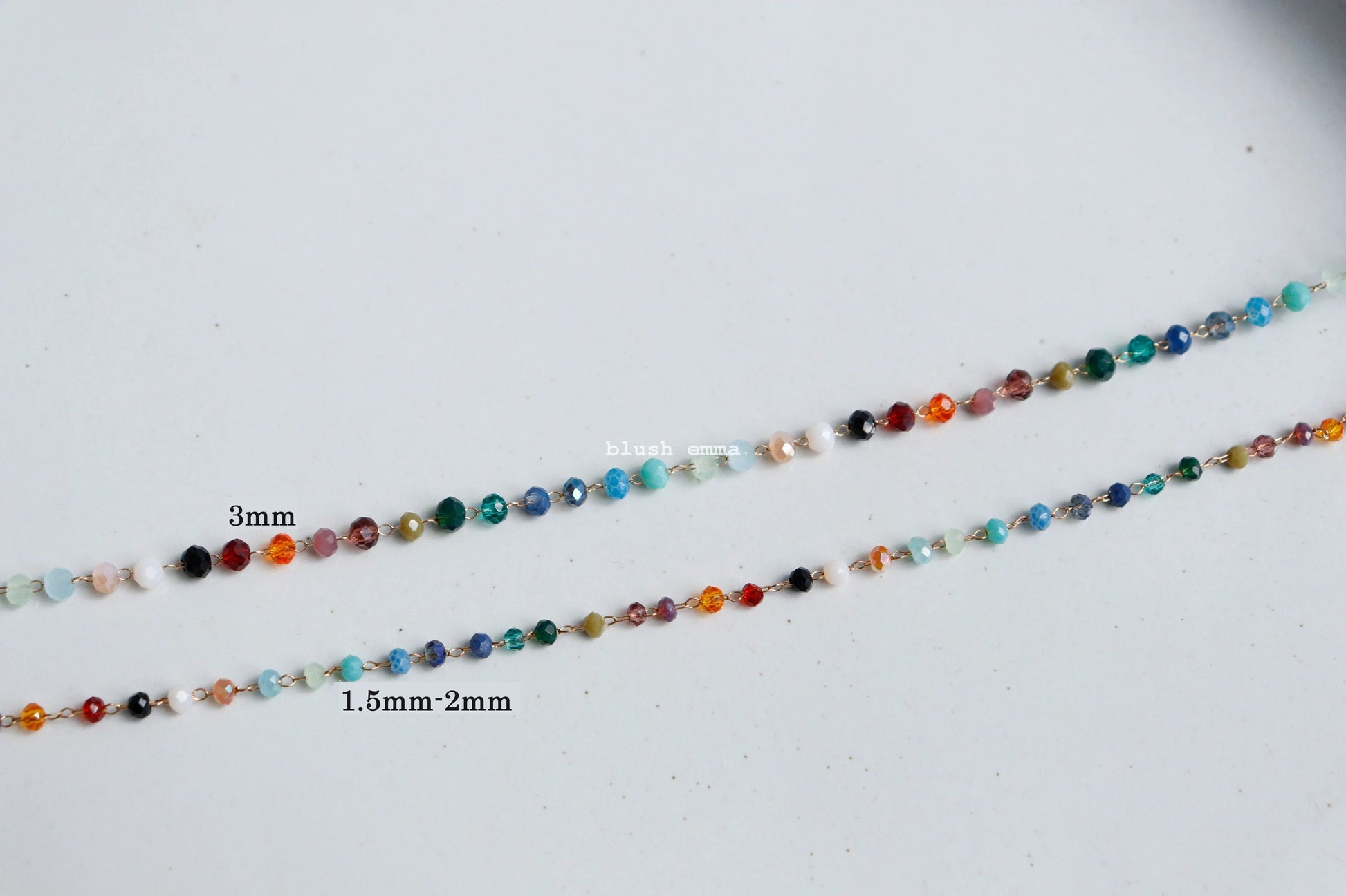 Rainbow Gemstone Beaded Necklace – a Dainty Touch of Color and Charm